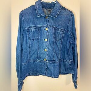 Van-Heusen Large Denim Snap up Jacket Retro
